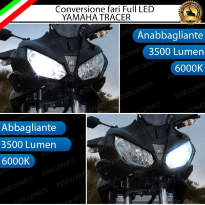 ESL CONVERSIONE FARO LED PER YAMAHA TRACER 700 ANABBAGLIANTE ABBAGLIANTE 6000K