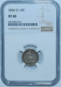 1856 O NGC XF40 Seated Liberty Dime - Picture 1 of 2