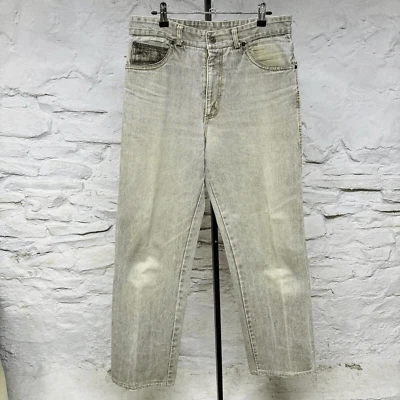 Jeans Guess Georges Marciano De Colección Años 90 Borde de Cuero Hecho en EE. UU. Denim Envejecido Foto 1 de 4