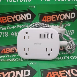 One Beat Travel Power Strip (Three outlets, two USB C, two USB) - Picture 1 of 7