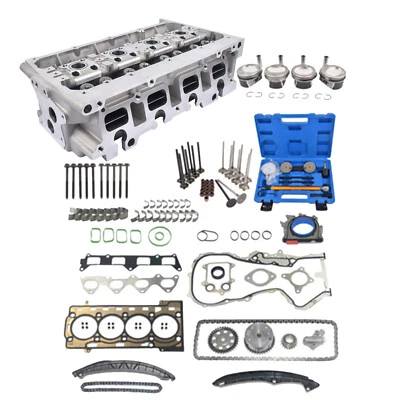 Zylinderkopf + Steuerketten Kolben Reparatursatz für Audi VW 1.4 TSI CAX CAV CTH - Bild 1 von 4