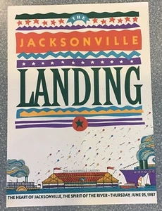 Jacksonville Landing (Florida) Grand Opening Event Poster - 17" x 24" Art Print - Picture 1 of 3