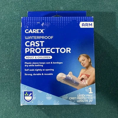 Protector de brazo Carex impermeable, adultos y niños, sin látex, 20"-LEER MÁS Foto 1 de 4