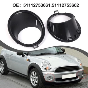 Car Fog Light Frame For Mini For Cooper Front Fog Light Lamp Black Trim - Picture 1 of 12