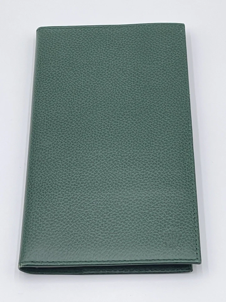 Portatarjetas y cheques de cuero Rolex 70.06.02 vintage. Funciona como billetera/note bloc Foto 1 de 3