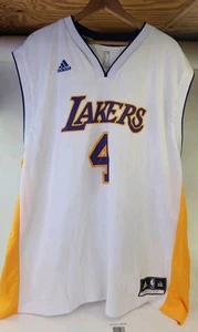 Adidas Lakers Men White #4 Huertas NBA Jersey Size XXL. - Picture 1 of 16