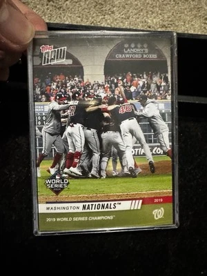 2019 Topps Now Washington Nationals World Series Champions Promo Card  - Image 1 of 3