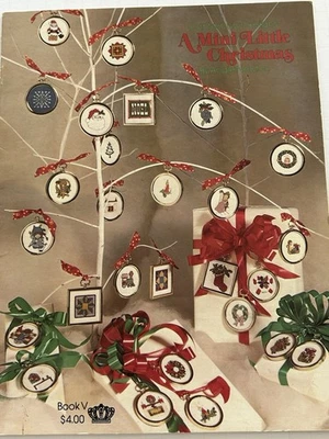 "A Mini Little Christmas"  Counted Cross Stitch Charts Canterbury Designs, 1980 - Image 1 of 4