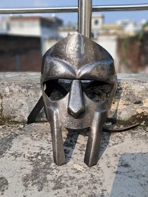 Маска MF DOOM Mad-Villain Мягкая Сталь Броня для Лица Средневековая Ручная Кованая Маска Doom - Изображение 1 из 4