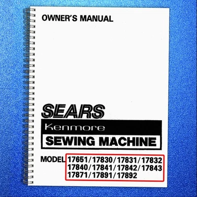 SEARS KENMORE 17651 17830 17892 & MORE Instruction Manual SECURED - COVERING - Image 1 of 4