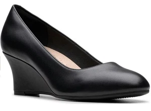 Clarks Women's Olivette Pearl Pump Leather Shoes 10M Floor Sample - Picture 1 of 7