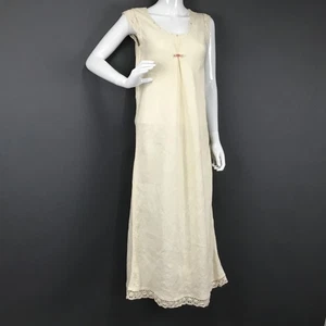 Hempire Dress Womens Small Cream Lace Crochet Maxi Boho Cottagecore Floral Hemp - Picture 1 of 16