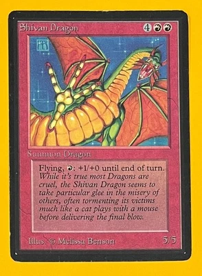 MTG SHIVAN DRAGON Beta (OldManMTG 012-228) - Image 1 of 4