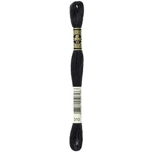 DMC 6-Strand Embroidery Cotton 8.7yd-Black 117-310 - Picture 1 of 2