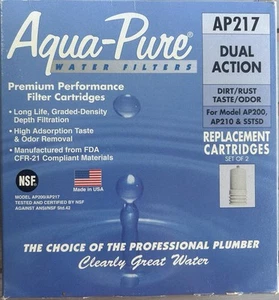 Aqua-Pure AP217 Dual Action CUNO Water Filter Replacement Cartridges (SET OF 2) - Picture 1 of 6