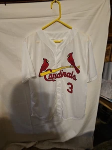St. Louis Cardinals Carlos Beltran AT&T Jersey #3 Adult XL SGA White Match Up - Picture 1 of 6