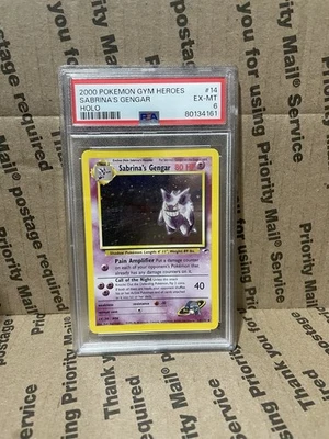 Pokémon TCG Sabrina's Gengar Holo Gym Challenge Card 14/132 Rare PSA 6 EX MT - Image 1 of 2