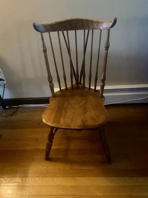 Nichols & Stone Fan back Windsor Chairs, made In Gardner Mass (5chairs Total) - Image 1 of 4