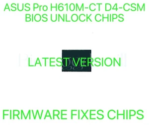 ASUS Pro H610M-CT D4-CSM, SANS MOT DE PASSE MICROLOGICIEL CORRIGE PUCE BIOS DERNIÈRE VERSION - Photo 1/1