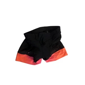 Women XS SheBeest RBX Comp Black Padded Cycling Bike Biking Shorts Pink Hem - Picture 1 of 5