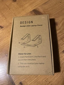 BESIGN LS03 Aluminum Laptop Stand, Ergonomic Detachable Computer Stand, Riser Ho - Picture 1 of 14