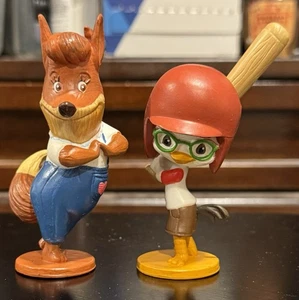 2005 Chicken Little Baseball And Foxy Loxy PVC Figures - Picture 1 of 5