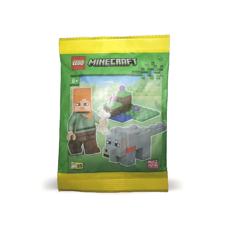 LEGO Minecraft Minifigur Alex und zahmer Wolf - 662404 neu Paperbag OVP - Figur  - Bild 1 von 1