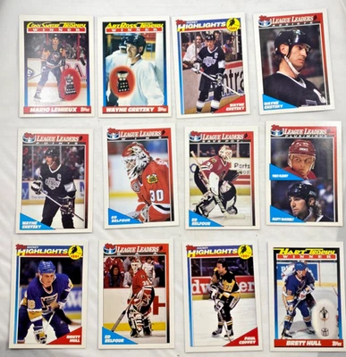 1991 Topps Hockey Trophy Winners League Leaders Highlights Set - Juego de 19 cartas de la NHL Foto 1 de 4