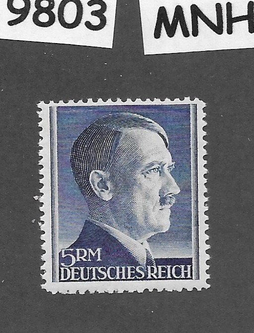 Как новая без наклеек и следов 5 марок эпохи Третьего рейха Адольфа Гитлера Sc 527 / Perf 12,5 #9803 - Изображение 1 из 1