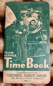 Vintage New York Central RR Continental Casualty Co. Insurance Time Book PB - Picture 1 of 2