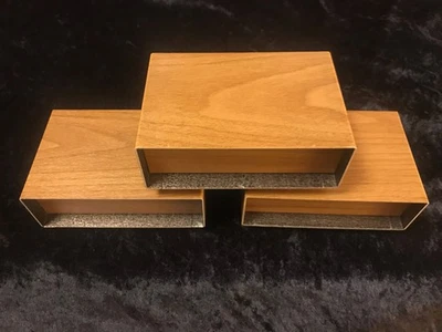 Caja Electrónica con Pies Caja Proyecto CANTIDAD 1 Años 70 Años 60 Grano Madera 15x10x5cm Foto 1 de 2