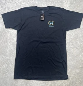 T-shirt RVCA nera mezzanotte manica corta taglia M - Foto 1 di 5