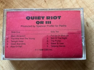Quiet Riot, QR III, Cassette - Picture 1 of 1
