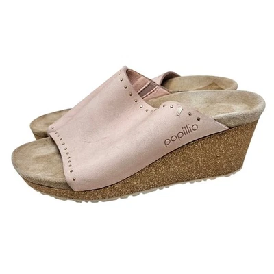 Sandalia de cuña Birkenstock Papillio 37 rosa pálido con tachuelas confort namica Foto 1 de 4