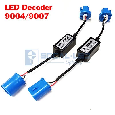 2x EMC 9007 9004 Headlight Canbus LED Decoder Kit Error Free Anti-Flickering - Image 1 of 4