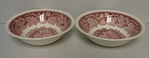 Franciscan PINK VISTA Cereal Bowls SETS OF TWO  BEST More Items Available - Picture 1 of 3