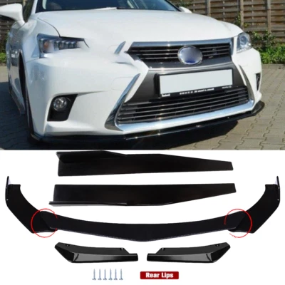 Coupe Sedan Car Front Bumper Lip Spoiler Splitter Body Kit For LEXUS CT200H Foto 1 de 4