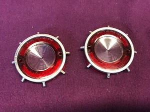 1962 CORVAIR SAE RB 62 REAR BACKUP LIGHTS TAIL LIGHTS SET2 CHEVY LENS GUIDE - Picture 1 of 6