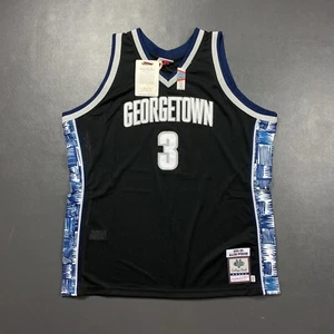 100% Authentic Allen Iverson Mitchell Ness 95 96 Georgetown Hoyas Jersey 52 2XL - Picture 1 of 6