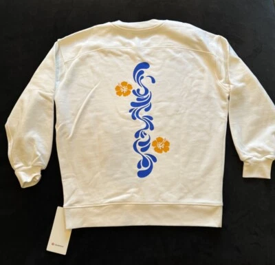LULULEMON Perfectly Oversized Crew White-Size 2 *SOLD OUT* HAWAII EDITION *RARE* - Image 1 of 4