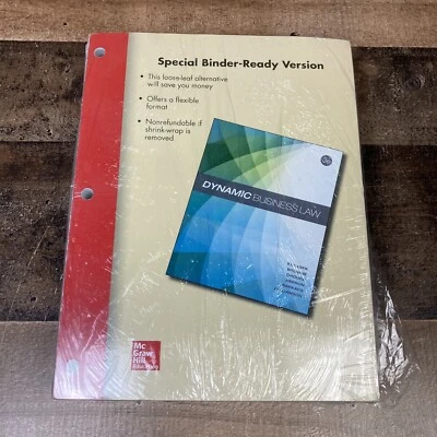 Dynamic Business Law Binder Ready Loose Leaf Nancy Kubasek; Browne; Herron - Image 1 of 3