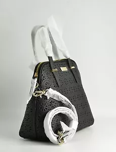 Kate Spade Cedar Street Maise Perforated Leather Bag Black PXRU4939 NEW - Picture 1 of 11