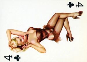 4 of Clubs 50er Jahre Pin Up Poster - Bild 1 von 1