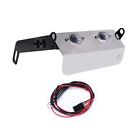 1X(Chassis Armor Front Bumper Protector Plate With Led Light For Mn78 1/12 Rc Ca