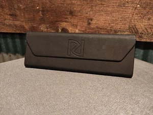 Randy Jackson RJ Brillen Soft Etui Aufbewahrung Halter Schwarz Leder Dreieck - Bild 1 von 8