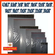 Grey Mailing Bags Plastic Royal Mail Large Letter Small Medium Parcel Postal Bag
