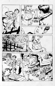 DEAN KOTZ Original Published Art, TRAILER PARK of TERROR #9 page 11, Zombies - Picture 1 of 1