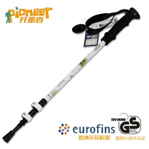 PIONEER Bastone da Passeggio Portatile Alpenstock Stampella a Mano Strumento Sport all'aperto Bianco - Foto 1 di 1