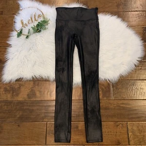 Leggings mujer Spanx imitación cuero talla pequeña negro moto - Imagen 1 de 4