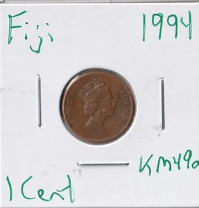 Moneda Fiji 1 céntimo 1994 KM49a - Imagen 1 de 2